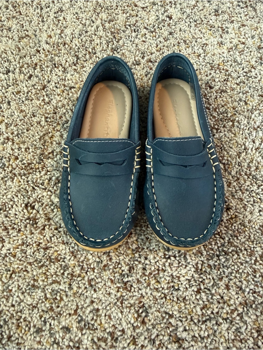 Elephantito Toddler Navy JP Moccasin’s - Size US 9